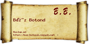 Búz Botond névjegykártya